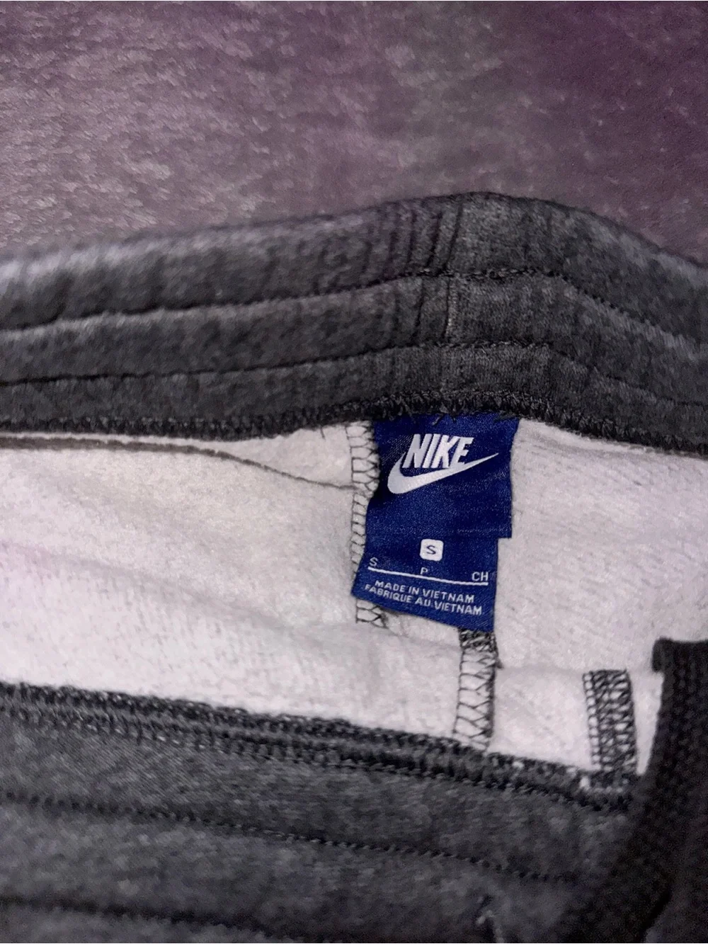 Nike Men’s Gray Fleece Jogger Pants